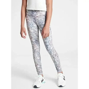 Athleta Girl Printed Chit Chat Tights Size Small/7
